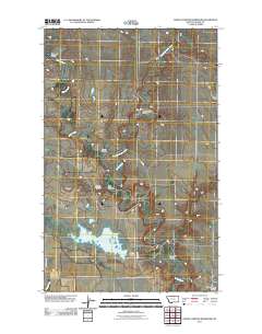 North Chinook Reservoir 2011 topographic map thumbnail