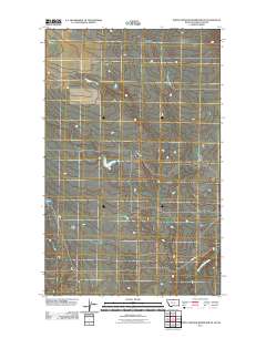 North Chinook Reservoir NE 2011 topographic map preview