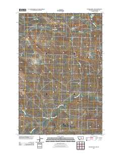 Musselshell NW 2011 topographic map thumbnail