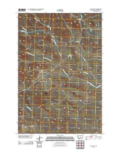 P K Ranch 2011 topographic map thumbnail