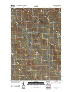 P K Ranch NE 2011 topographic map thumbnail