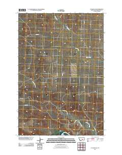 P K Ranch SE 2011 topographic map thumbnail