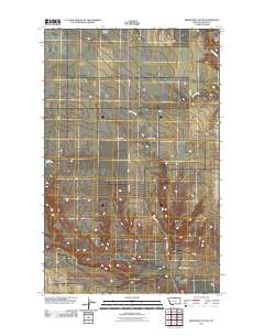 Reservoir Coulee 2011 topographic map thumbnail