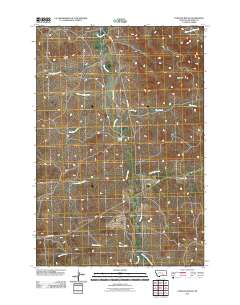 Padlock Ranch 2011 topographic map thumbnail