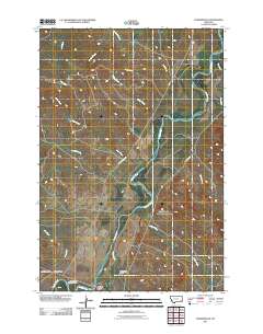 Powderville 2011 topographic map thumbnail
