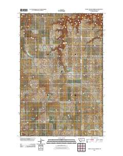 Sheep Coulee Spring 2011 topographic map thumbnail