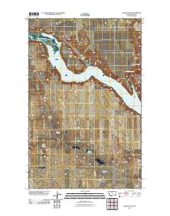 Saddle Butte 2011 topographic map thumbnail