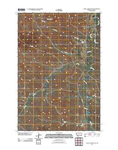 Saddle Horse Butte 2011 topographic map thumbnail