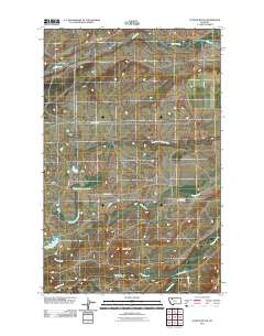 Scoffin Butte 2011 topographic map thumbnail