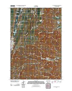 Red Lodge East 2011 topographic map thumbnail