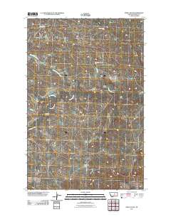 Pipes Coulee 2011 topographic map thumbnail