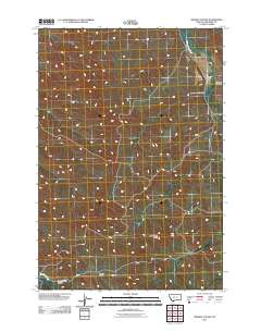 Mission Coulee 2011 topographic map thumbnail