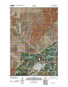 Three Forks 2011 topographic map thumbnail
