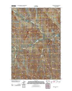 Smoky Butte 2011 topographic map thumbnail