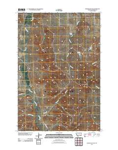 Rosebud Buttes 2011 topographic map thumbnail