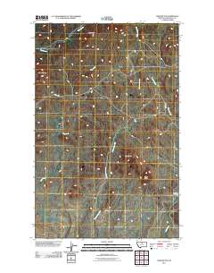 Tiger Butte 2011 topographic map thumbnail
