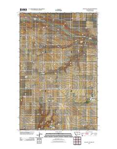 Quigley Coulee 2011 topographic map thumbnail