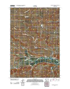 Sandborn Creek 2011 topographic map thumbnail