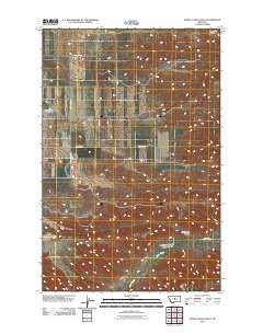 Steele Lake Coulee 2011 topographic map thumbnail