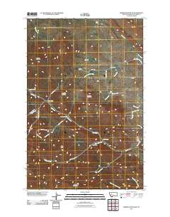 Roberts Mountain 2011 topographic map thumbnail