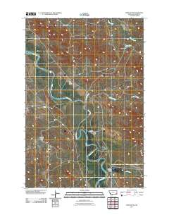 Tepee Butte 2011 topographic map thumbnail