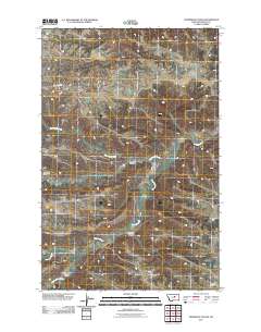 Thompson Coulee 2011 topographic map thumbnail