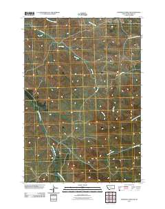 Thompson Creek NW 2011 topographic map thumbnail