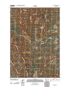 Pryor NW 2011 topographic map thumbnail