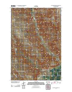 Rancher Cemetery 2011 topographic map thumbnail