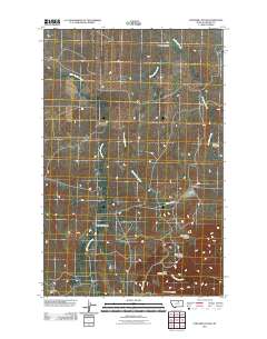 Stiffarm Coulee 2011 topographic map thumbnail