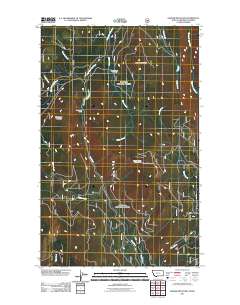 Garver Mountain 2011 topographic map thumbnail