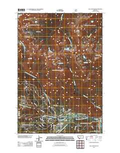 Gallatin Peak 2011 topographic map thumbnail