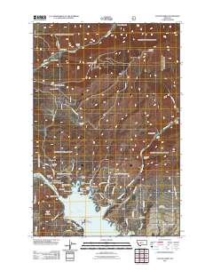 Canyon Ferry 2011 topographic map thumbnail