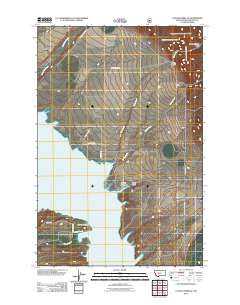 Canyon Ferry SE 2011 topographic map thumbnail