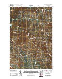 Gold Creek Peak 2011 topographic map thumbnail