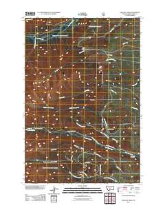Amelong Creek 2011 topographic map thumbnail