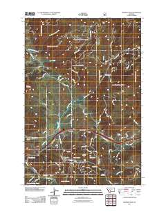 Bozeman Pass 2011 topographic map thumbnail