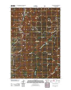 Bison Canyon 2011 topographic map thumbnail