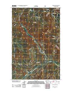 Bowen Lake 2011 topographic map thumbnail