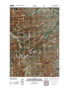 Bannock Pass 2011 topographic map thumbnail