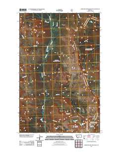 Amphitheatre Mountain 2011 topographic map thumbnail