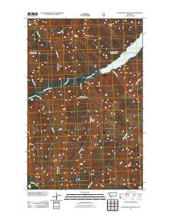 Big Salmon Lake West 2011 topographic map thumbnail