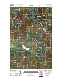 Dahl Lake 2011 topographic map thumbnail