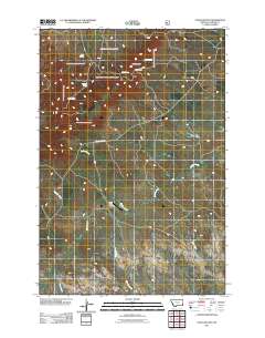 Chalk Buttes 2011 topographic map thumbnail