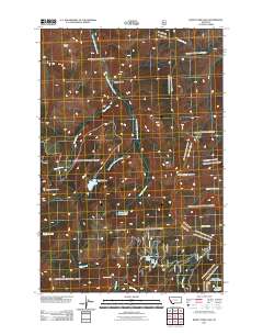 Burnt Fork Lake 2011 topographic map thumbnail