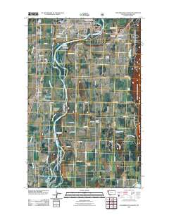 Columbia Falls South 2011 topographic map thumbnail