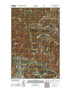 De Borgia North 2011 topographic map thumbnail