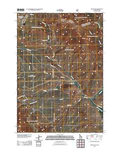 Fritz Peak 2011 topographic map thumbnail