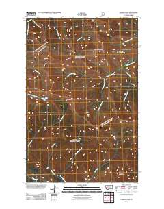Caribou Peak 2011 topographic map thumbnail