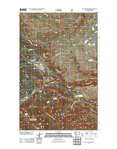 East Glacier Park 2011 topographic map thumbnail